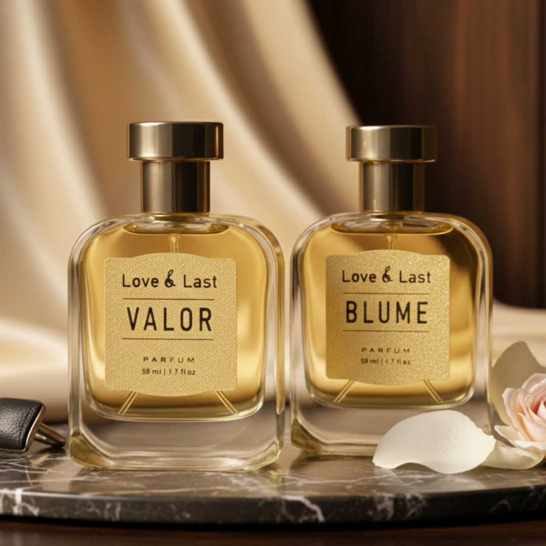 Love & Last Floral and Fresh Duo Bundle - Set of Two Luxury Fragrances for Men and Women.